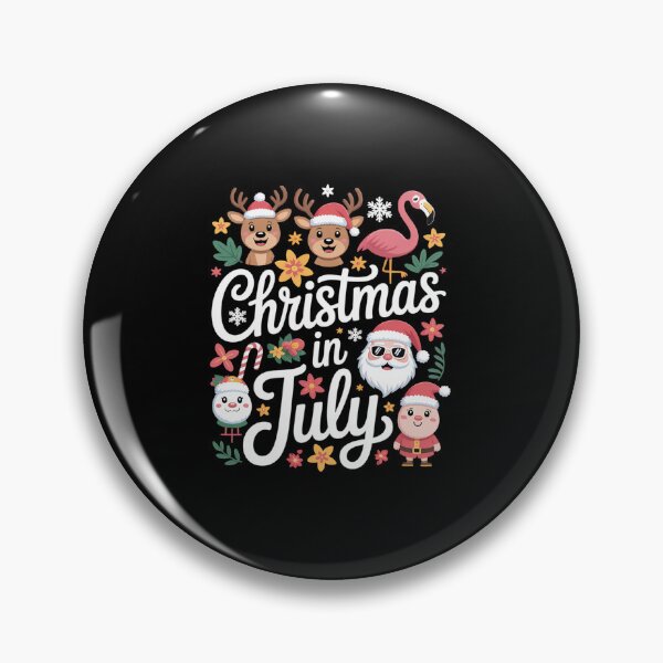 Item preview, Christmas in July Funny Santa Reindeer Flamingos Summer designed and sold by fferomananul.