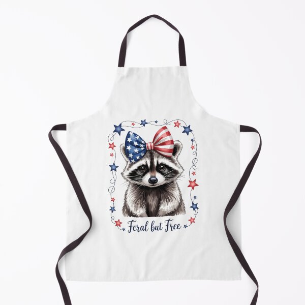 Item preview, Feral But Free Raccoon 4th Of July American Feral designed and sold by SapfireStuArt.