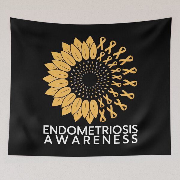 Item preview, Endometriosis Awareness Yellow Ribbon designed and sold by SapfireStuArt.