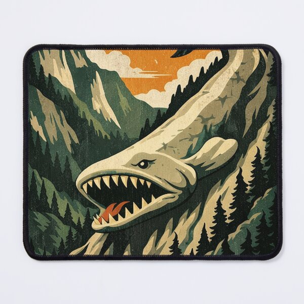 Item preview, Slide-Rock Bolter Colorado Art Deco Cryptid designed and sold by Folk Bestiary.