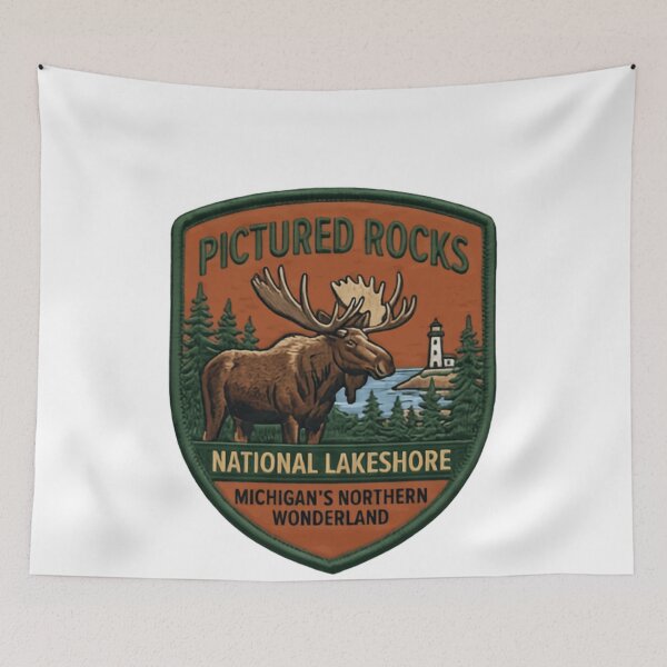 Item preview, Pictured Rocks National Lakeshore Michigan's Northern Wonderland Michigan Travel Souvenir designed and sold by Simsimah26Parks.