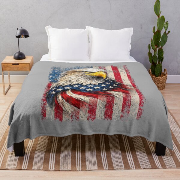Item preview, American Flag Bald Eagle Patriotic Red White Blue 4th July designed and sold by ArleneRowe.