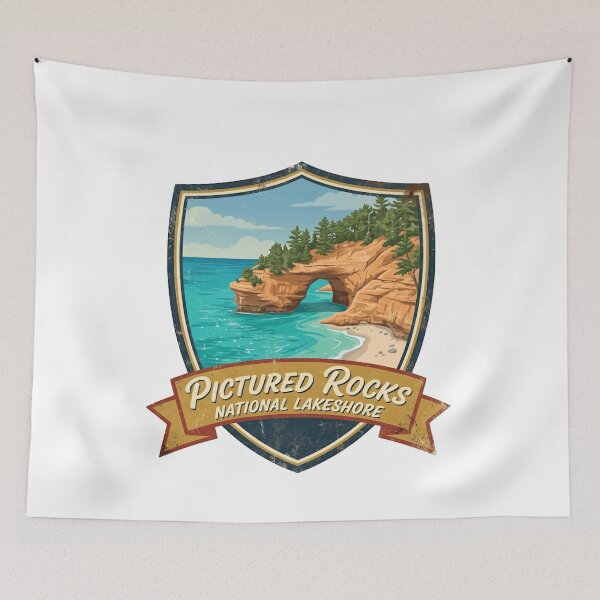 Item preview, Pictured Rocks National Lakeshore Michigan Travel Souvenir designed and sold by Simsimah26Parks.