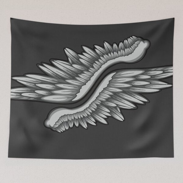 Item preview, Detailed Illustrative Angel wings outline designed and sold by AngelPainter.