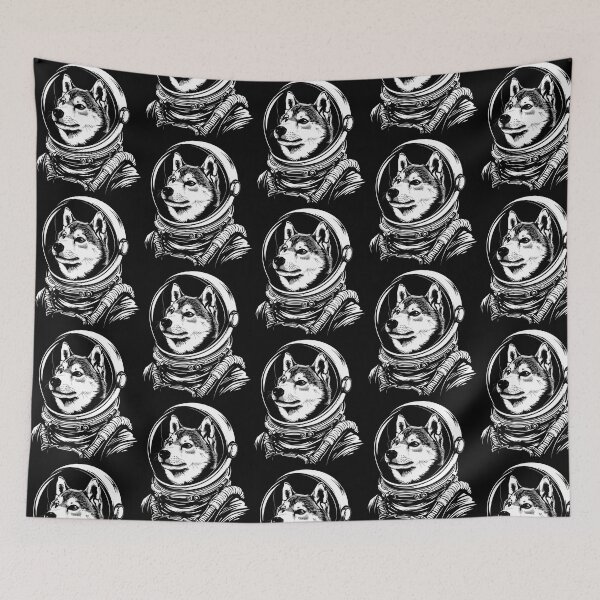 Item preview, Funny Korean Jindo Astronaut Spacesuit Mom Dad Kids designed and sold by rafaeltto.