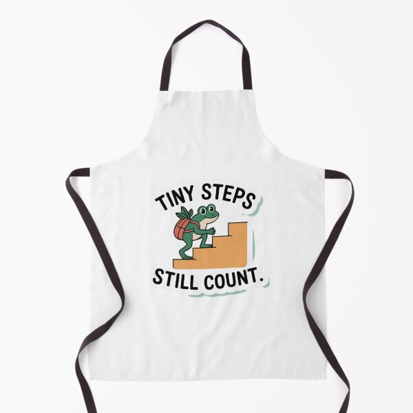 Item preview, Tiny Steps Still Count Cute Frog Sticker designed and sold by Softbear Atelier.