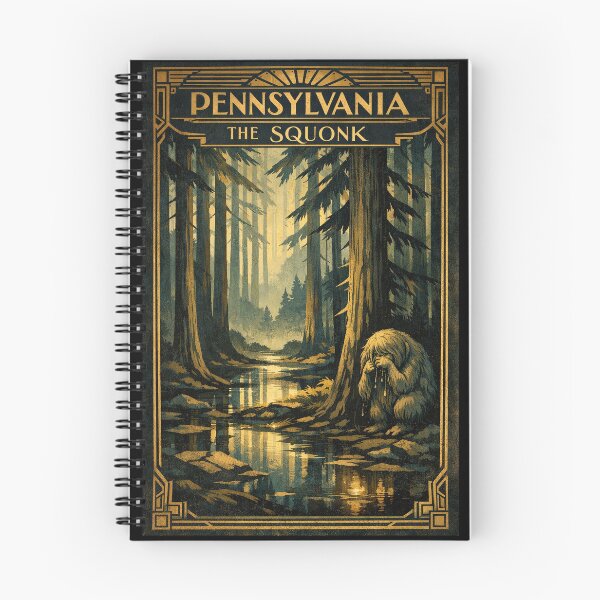 Item preview, Squonk Pennsylvania Art Deco Cryptid designed and sold by Folk Bestiary.