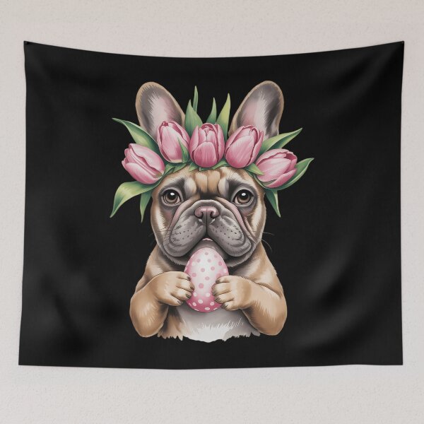 Item preview, Bunny French Bulldog Dog Happy Easter Day Lover Egg Hunt designed and sold by TrinaEspinoza.