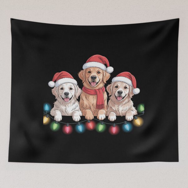 Item preview, Golden Retriever Dog Christmas Lights Cute Matching Family designed and sold by fferomananul.