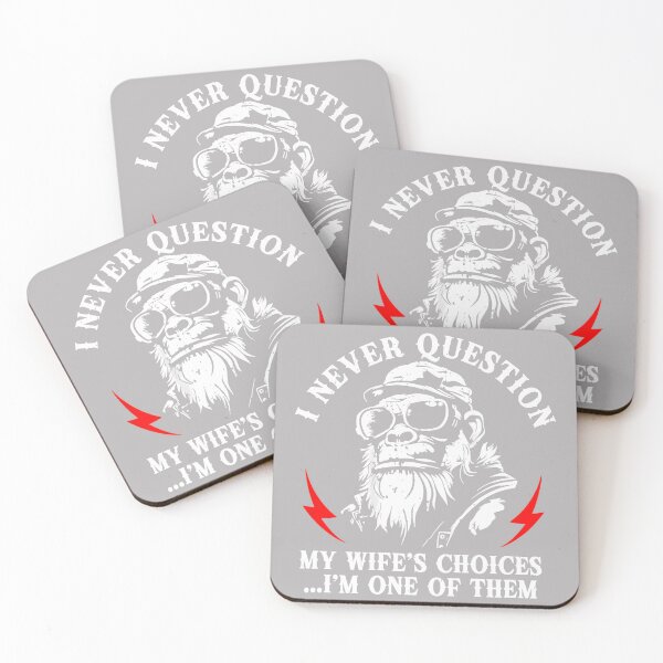 Item preview, (ON Back) I Never Question My Wife's Choices Monkey Retro designed and sold by GreggRoss.