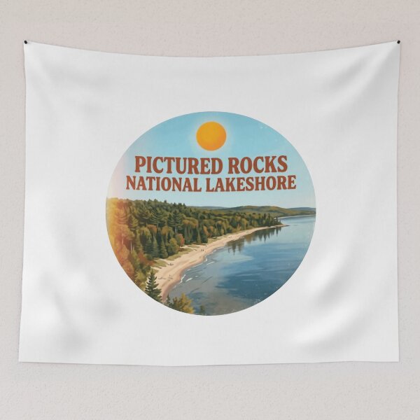 Item preview, Pictured Rocks National Lakeshore Michigan Travel Outdoors Souvenir designed and sold by Simsimah26Parks.