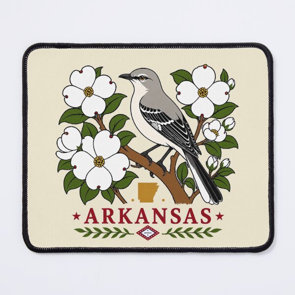 Item preview, Arkansas Dogwood & Mockingbird Emblem designed and sold by The-Drip-Studio.