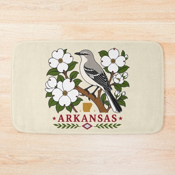 Item preview, Arkansas Dogwood & Mockingbird Emblem designed and sold by The-Drip-Studio.