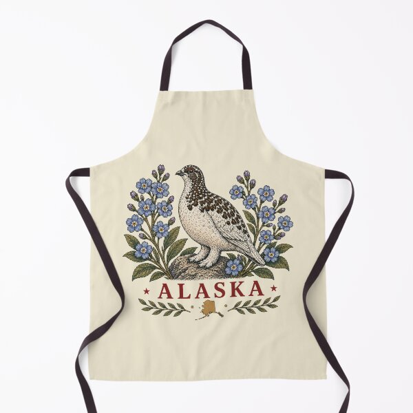 Item preview, Alaska Wildflower Ptarmigan Emblem designed and sold by The-Drip-Studio.