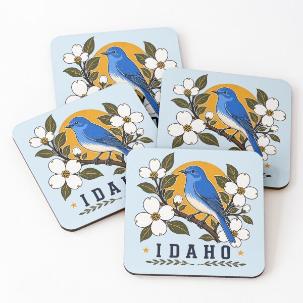 Item preview, Idaho Mountain Bluebird & Syringa Vintage Homage designed and sold by The-Drip-Studio.