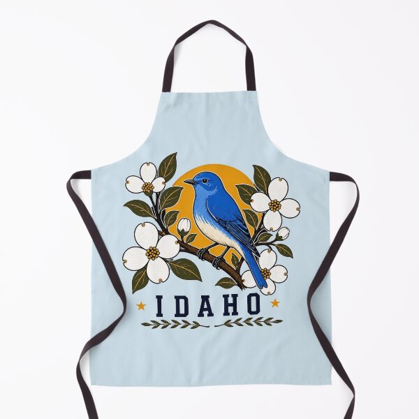 Item preview, Idaho Mountain Bluebird & Syringa Vintage Homage designed and sold by The-Drip-Studio.