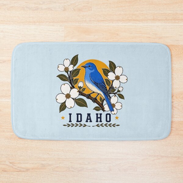 Item preview, Idaho Mountain Bluebird & Syringa Vintage Homage designed and sold by The-Drip-Studio.