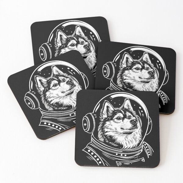 Item preview, Funny Husky Astronaut Spacesuit Mom Dad Kids designed and sold by rafaeltto.