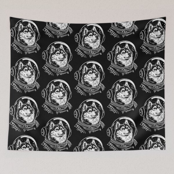 Item preview, Funny Husky Astronaut Spacesuit Mom Dad Kids designed and sold by rafaeltto.