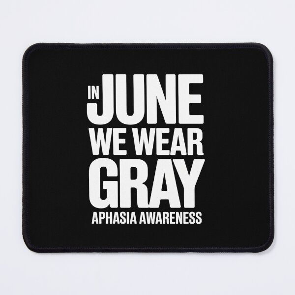 Item preview, In June We Wear Gray Aphasia Awareness Month Groovy Ribbon designed and sold by fferomananul.