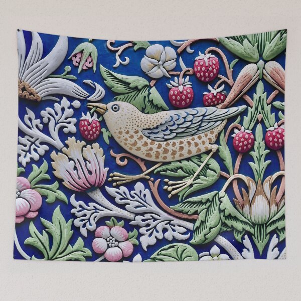 Item preview, William Morris Strawberry Thief designed and sold by Vicky Brago-Mitchell®.