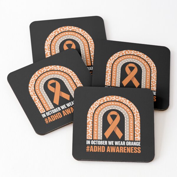 Item preview, In October we wear orange - ADHD Awareness Month ribbon designed and sold by fferomananul.
