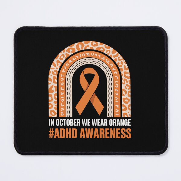 Item preview, In October we wear orange - ADHD Awareness Month ribbon designed and sold by fferomananul.