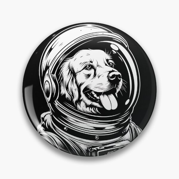 Item preview, Funny Golden Retriever Astronaut Spacesuit Mom Dad Kids designed and sold by rafaeltto.