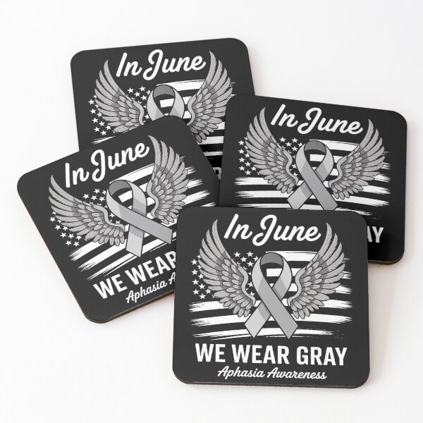 Item preview, In June we wear the gray Aphasia Awareness Month designed and sold by fferomananul.