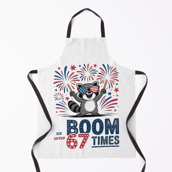 Item preview, Six Seven Meme Raccoon Patriotic Fireworks Graphic designed and sold by Majnon8bp.