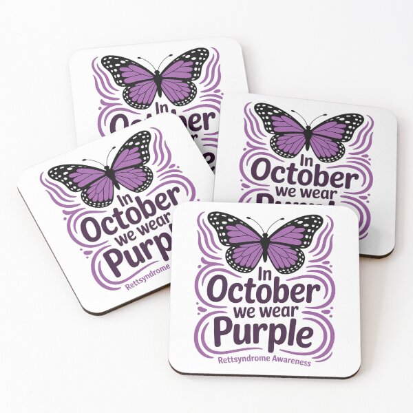 Item preview, In October We Wear Purple Rett Syndrome Awareness designed and sold by fferomananul.