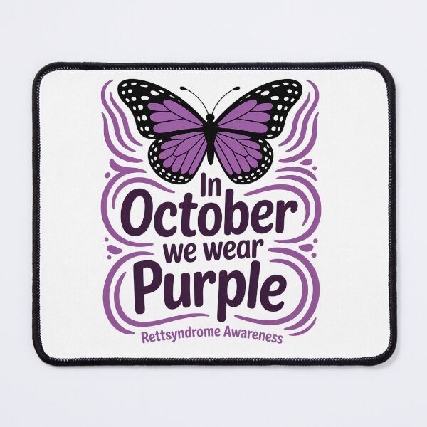 Item preview, In October We Wear Purple Rett Syndrome Awareness designed and sold by fferomananul.