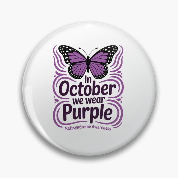 Item preview, In October We Wear Purple Rett Syndrome Awareness designed and sold by fferomananul.