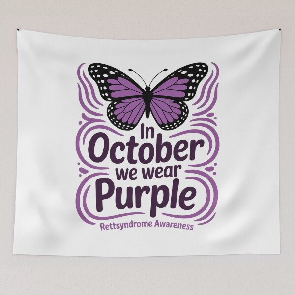 Item preview, In October We Wear Purple Rett Syndrome Awareness designed and sold by fferomananul.