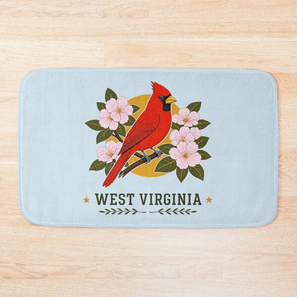 Item preview, West Virginia Cardinal & Rhododendron Homage designed and sold by The-Drip-Studio.