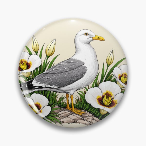 Item preview, Utah Gull & Sego Lily Homage designed and sold by The-Drip-Studio.