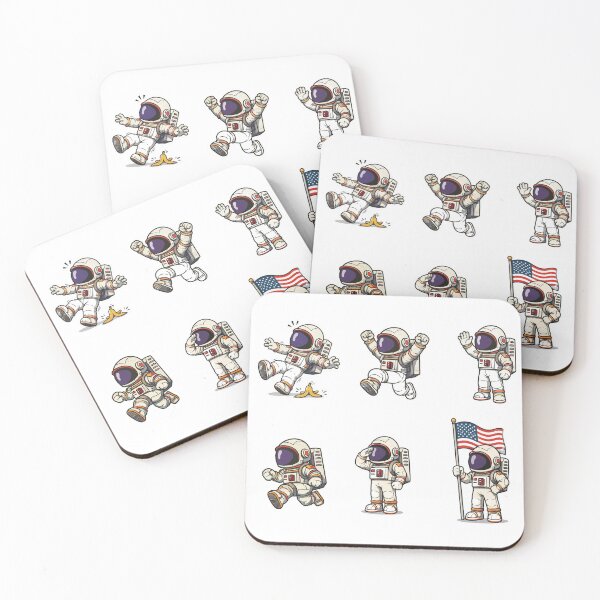 Item preview, Mini Astronauts sticker sheet designed and sold by SquishyKitkat.