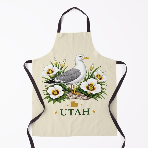 Item preview, Utah Gull & Sego Lily Homage designed and sold by The-Drip-Studio.