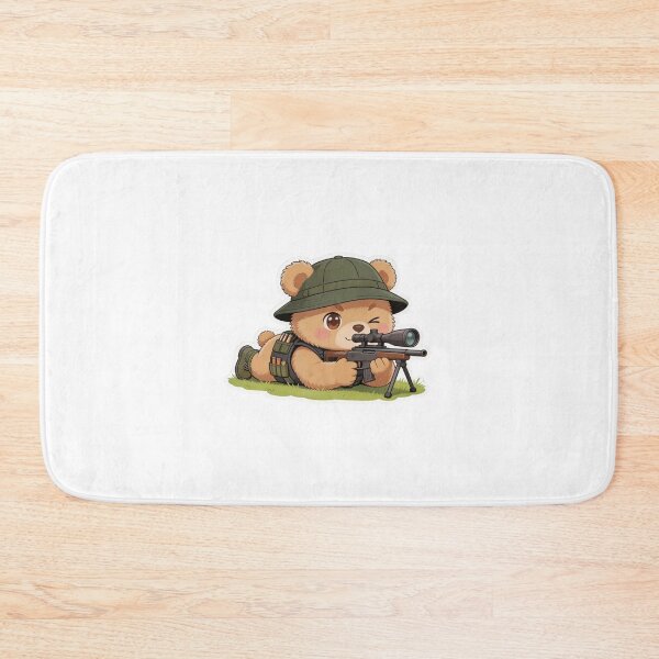 Item preview, Cute Kawaii Sniper Bear Chibi Sticker-Tactical Military Teddy Art designed and sold by carestazafeli.