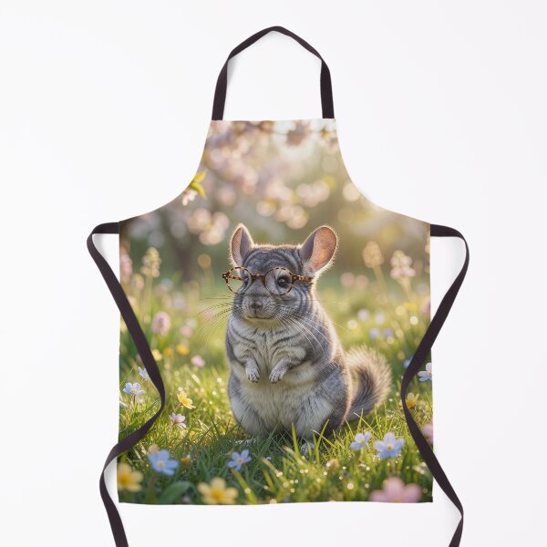 Item preview, Myopic Chinchilla in a Blooming Meadow  designed and sold by Tridentulus.