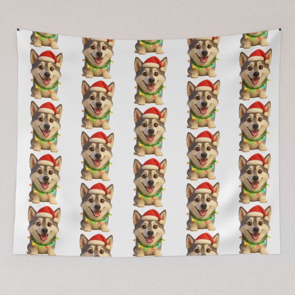 Item preview, Christmas Northern Inuit Dog designed and sold by Sillytoe.