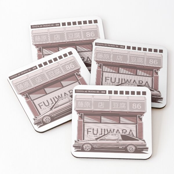 Item preview, Fujiwara Tofu Shop - AE Trueno 86 JDM Classic Car Poster designed and sold by Pupung oktavian.
