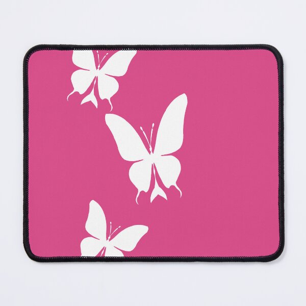 Item preview, white simple Magical Pink Butterflies – Dreamy Glow Aesthetic Art designed and sold by kerissfantasyart .