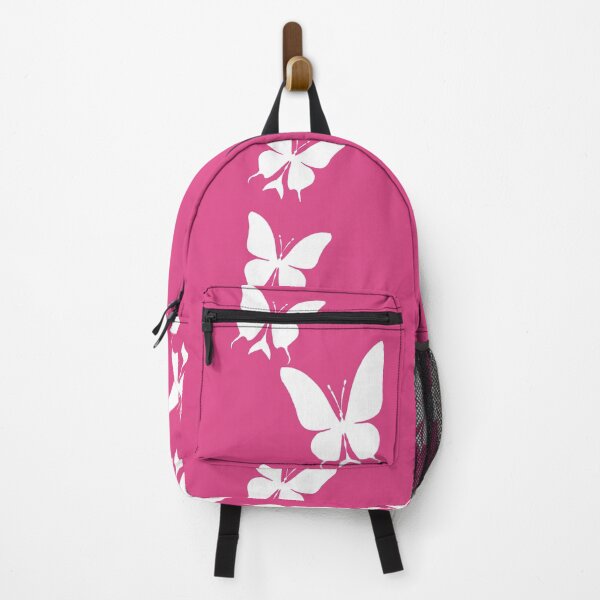 Item preview, white simple Magical Pink Butterflies – Dreamy Glow Aesthetic Art designed and sold by kerissfantasyart .