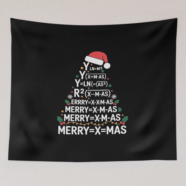 Item preview, Math Equation Merry X-mas Funny Math Teacher Christmas Humor designed and sold by fferomananul.