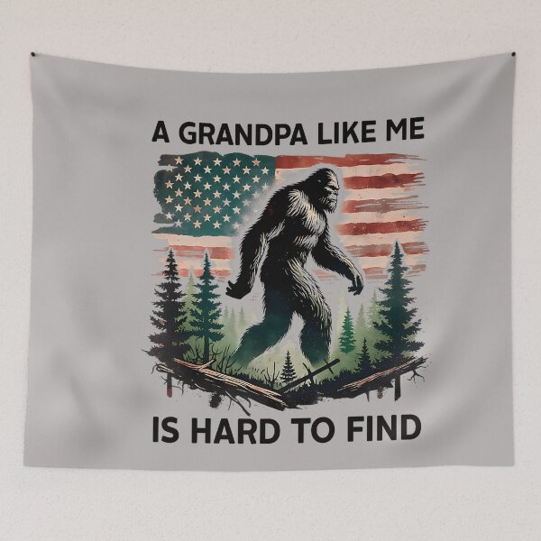 Item preview, A Grandpa Like Me is Hard to Find Bigfoot Dad Fathers Day designed and sold by GreggRoss.