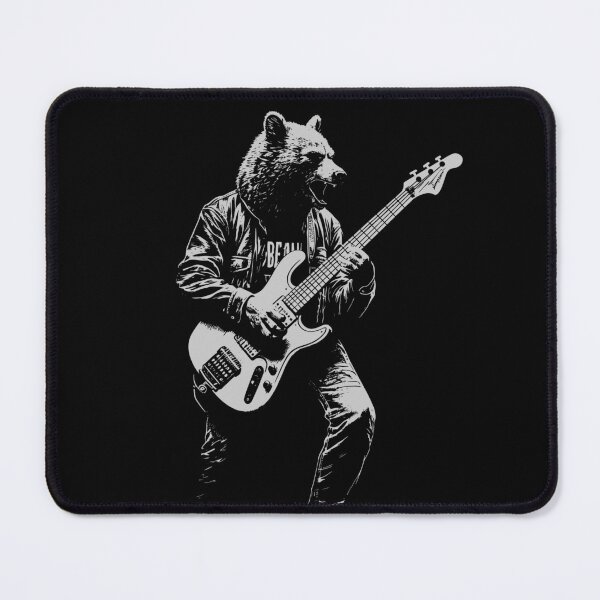Item preview, Funny Bear Guitarist Bass Guitar Mom Dad Kids designed and sold by rafaeltto.