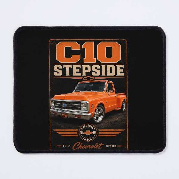 Item preview, 1969 C10 Stepside Classic Pickup Truck Vintage Art designed and sold by TheArtOfCar.