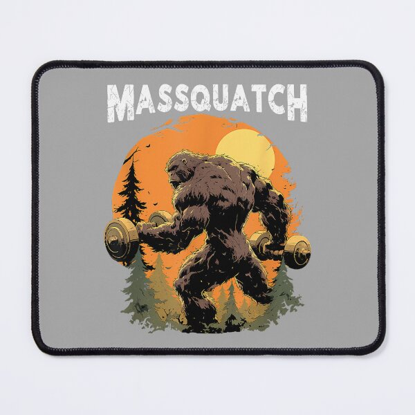Item preview, Hairy Animal Workout Merch Bigfoot Massquatch Funny Sasquatch Workout Gym Weightlifter designed and sold by ArleneRowe.