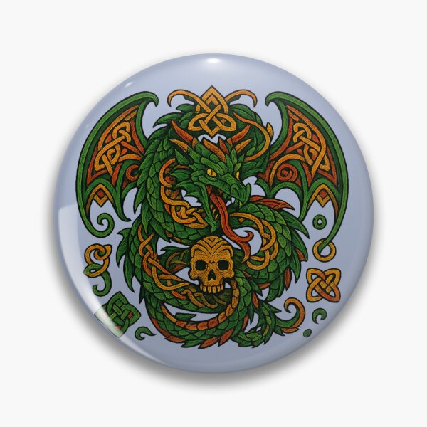 Item preview, Celtic Dragon Skull  designed and sold by madmattx.
